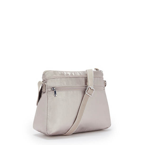 Torba Crossbody Kipling Aisling Metallic Srebrne | PL 2168FD